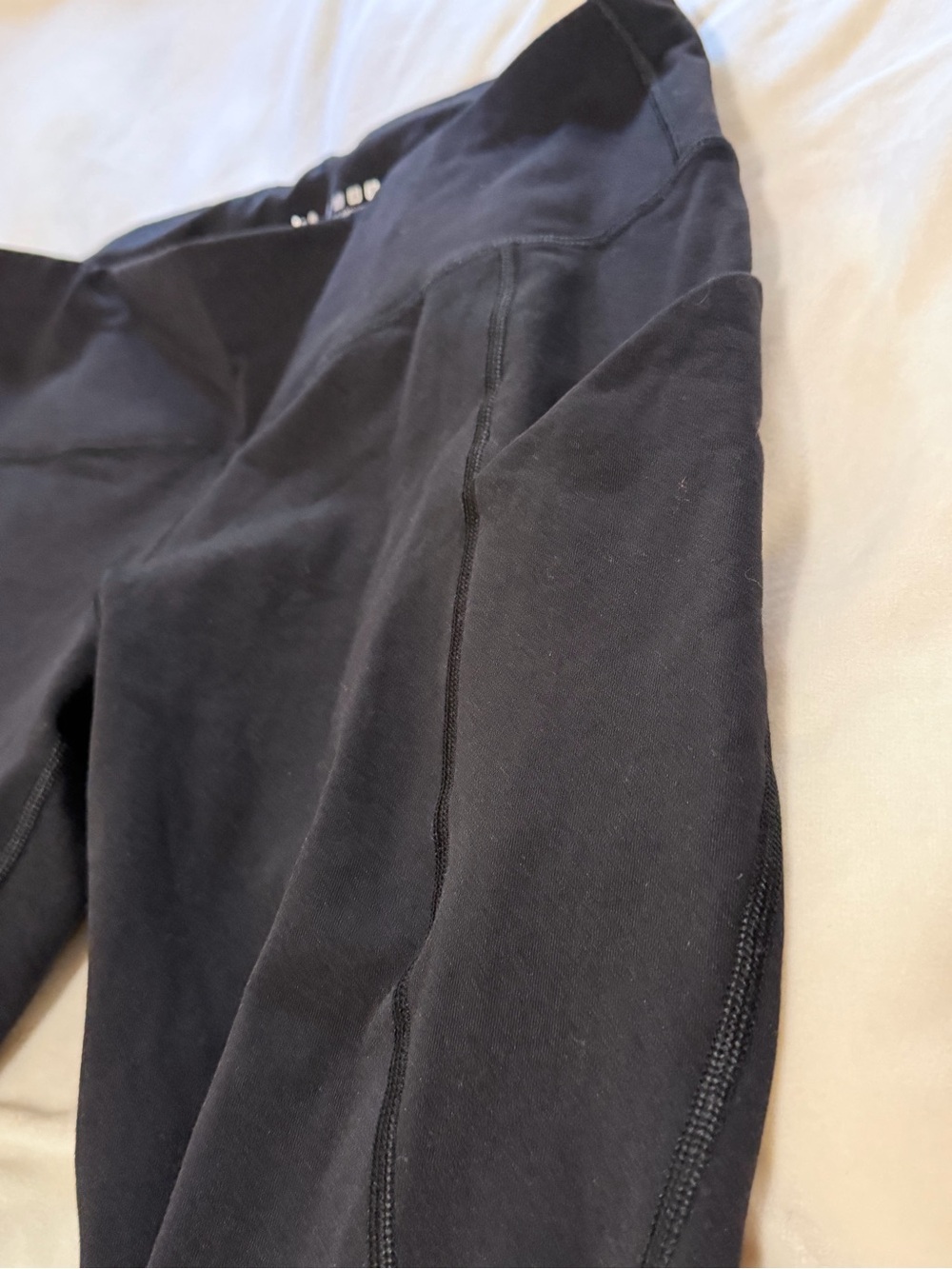 Ewedoos Black Fleece Lined Athletic Leggings - Classic Activewear Large - Picture 2 of 4